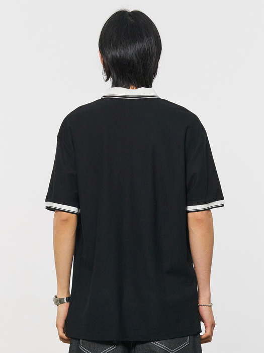 MAN 클래식 폴로 반팔 티셔츠 [BLACK] / SBD2U01017