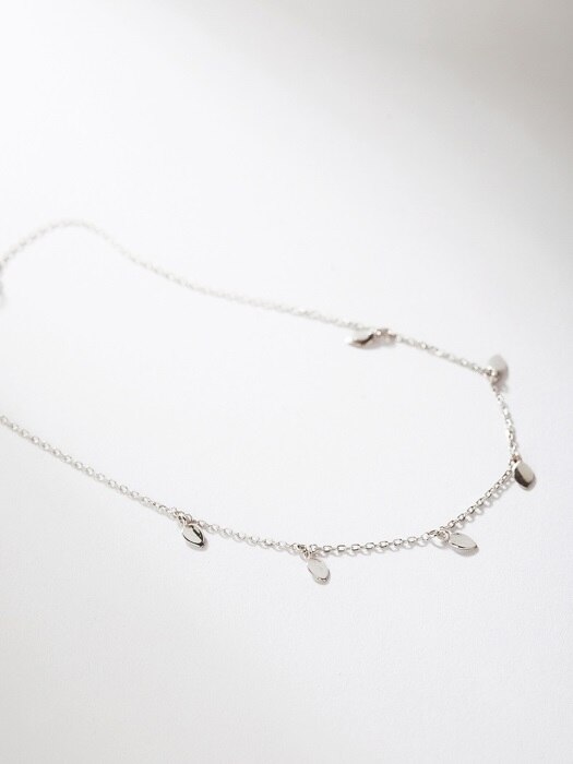 [SILVER 925] A ROUND PETIT HERBE ANKLET
