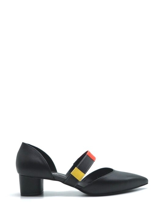 40 LOW HEEL SLIP-ON IN THREE PRIMARY COLORS AND BLACK LEATHER 
