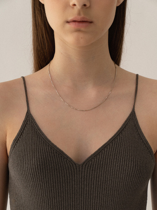 Esme rib-knitted cami (Solid taupe)