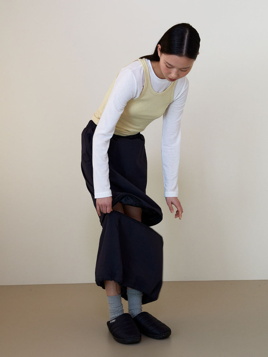 Padded detachable skirt (Charcoal)