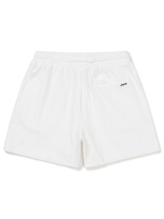 [24SS clove] Soft Terry Shorts (White)