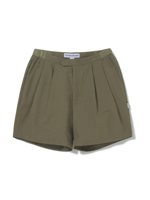 Seersucker Shorts Olive