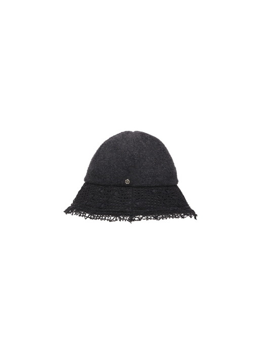 Applique hat- Grey