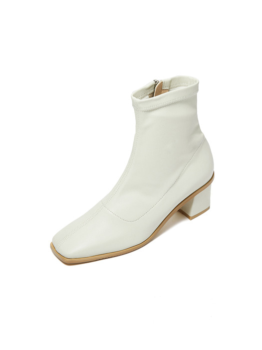BB Span Ankle Boots_Cream