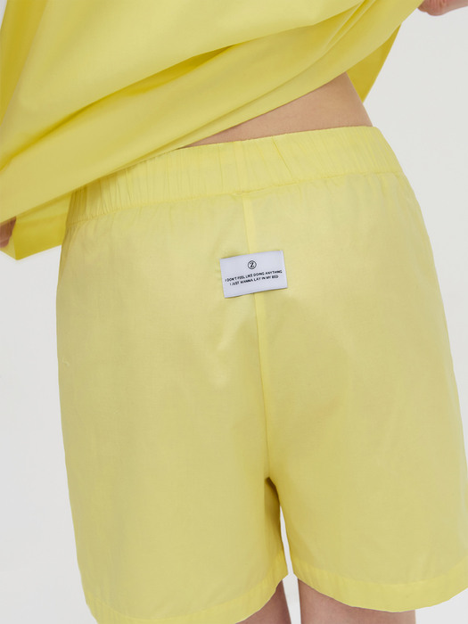 Stay Pajamas Short Pants - Lemon Yellow