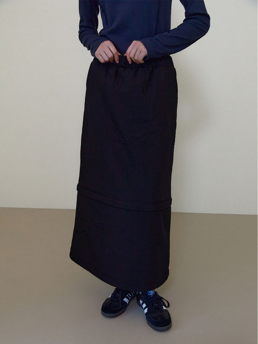Padded detachable skirt (Black)