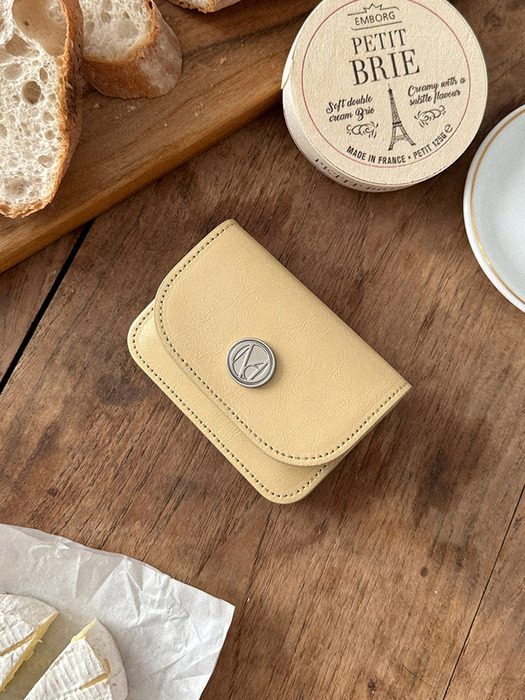 Ecrin card wallet - Butter