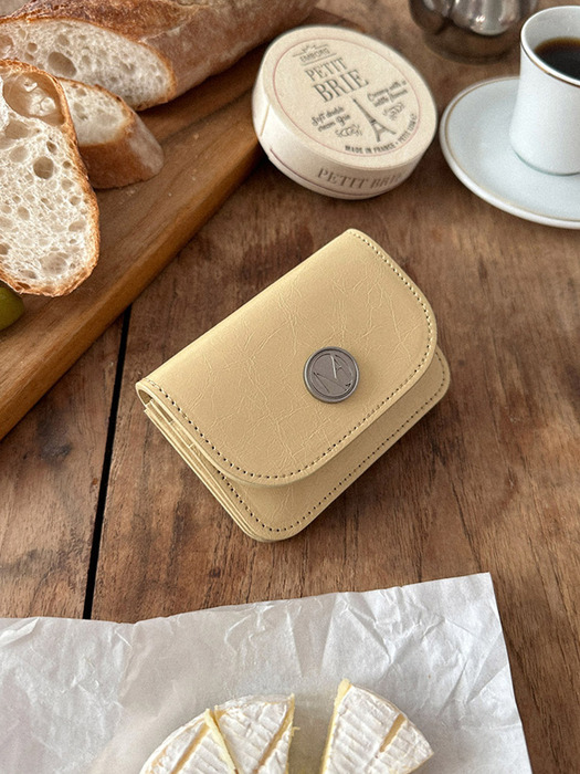 Ecrin card wallet - Butter