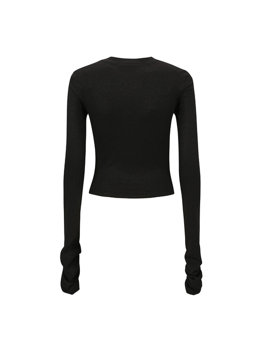 FRONT RUCHED TOP_BLACK