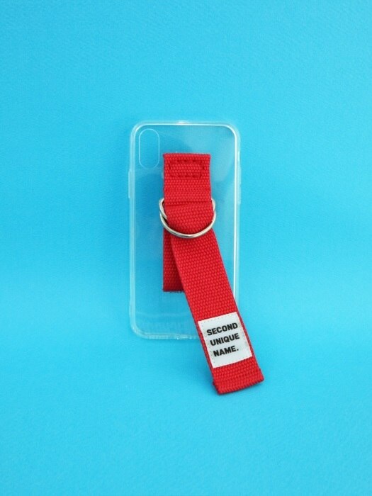 SUN CASE CLEAR RED (JELLY CASE)
