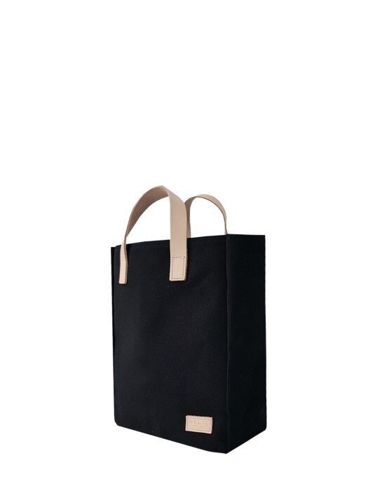 LUCY CANVAS CROSS TOTE BLACK