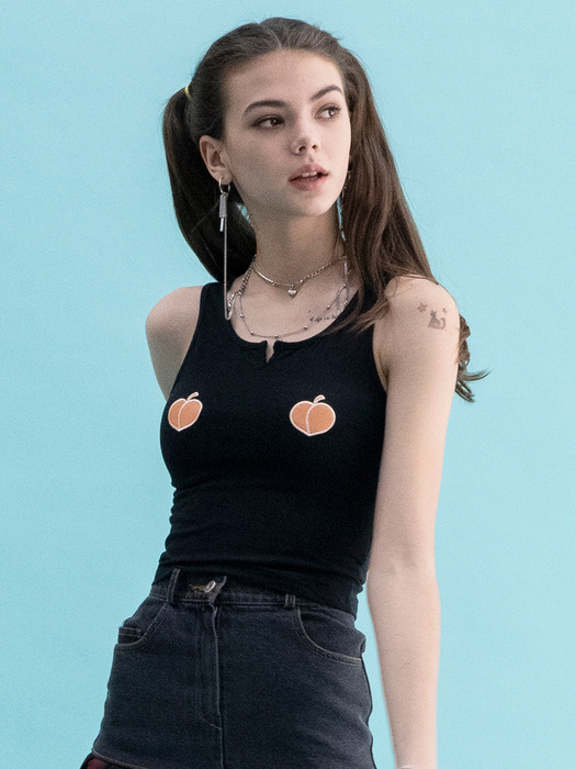 Double Peach Top (BLACK)