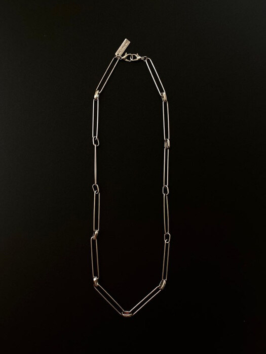 long ring chain necklace  *2way - 마스크목걸이[silver]