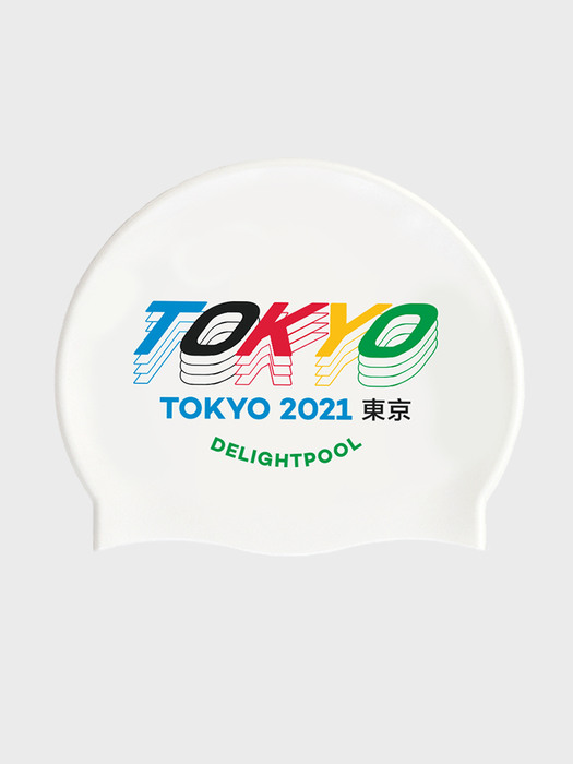 TOKYO 2021 swim cap (Tokyo 2020 Olympic edition) - White
