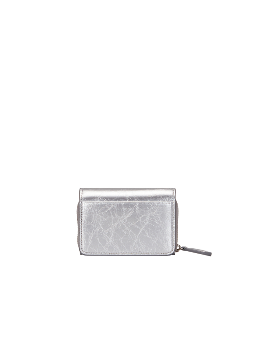 Perfec Essence Zipper Card Wallet (퍼펙 에센스 지퍼 카드지갑) Silver