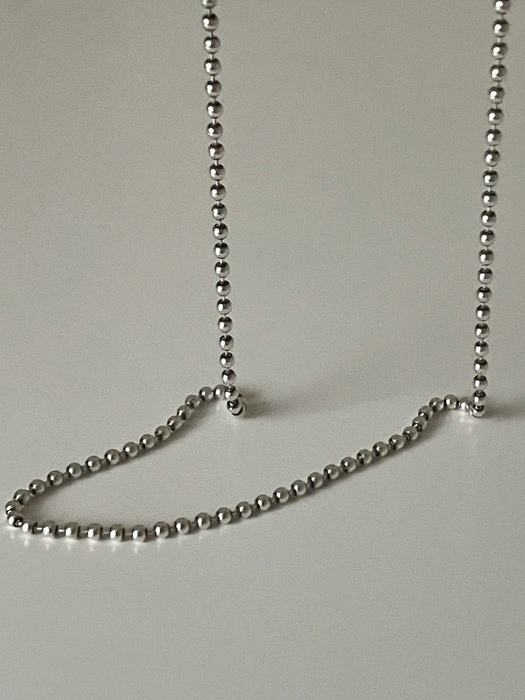 silver925 tag necklace