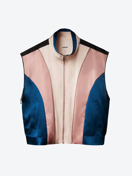 Multi-Zippered Oversize Track Jacket[Pink(UNISEX)]_UTO-SS04