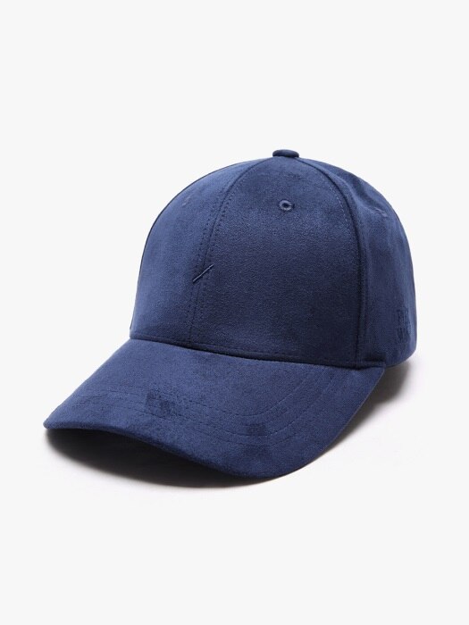 SLASH SUEDE BUCKLE CAP (BLUE)