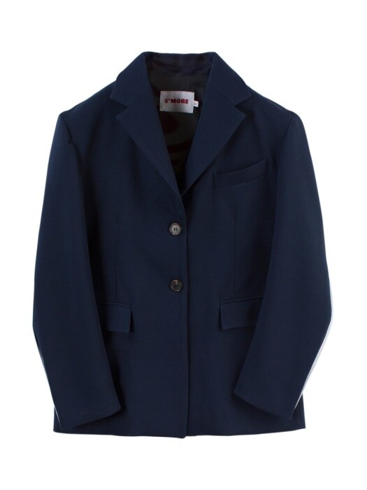 BACK LINING OUT JACKET -NAVY