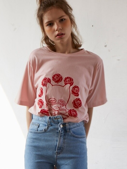  no 5 wild rose sasha print tee_pink