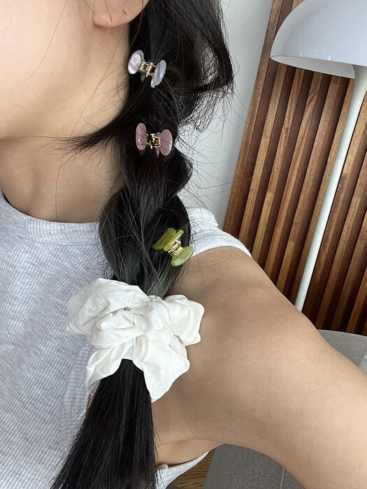 Pop corn hair-clip (15color)