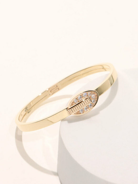 모티브 스퀘어 뱅글 팔찌 (5mm & 14k / 18k gold)