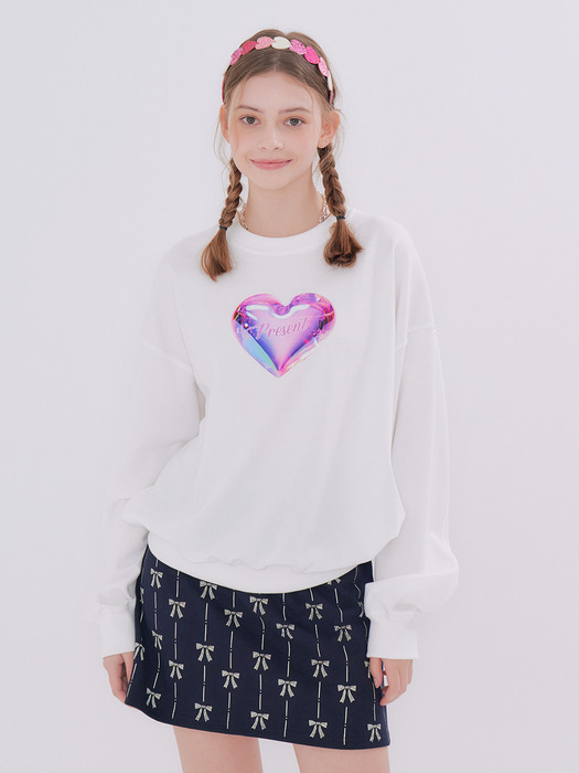 MET balloon sweatshirt & mini skirt set