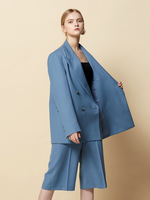 TAILORED DOUBLE JACKET BLUE