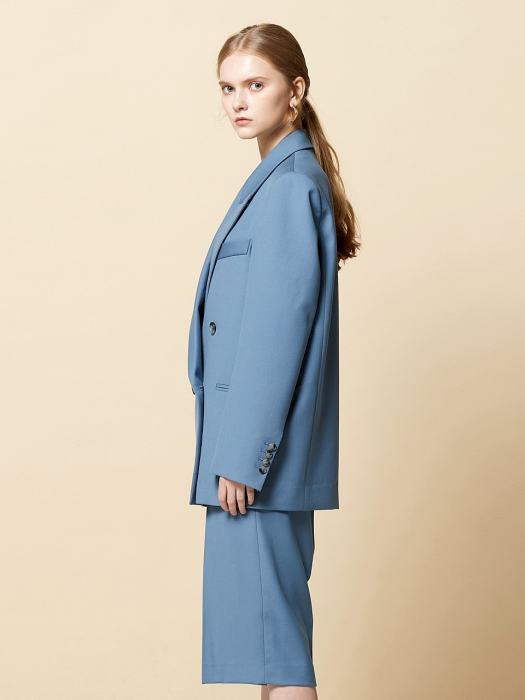 TAILORED DOUBLE JACKET BLUE