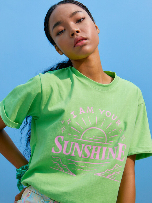 SUNSHINE Pigment T-Shirts - GREEN 