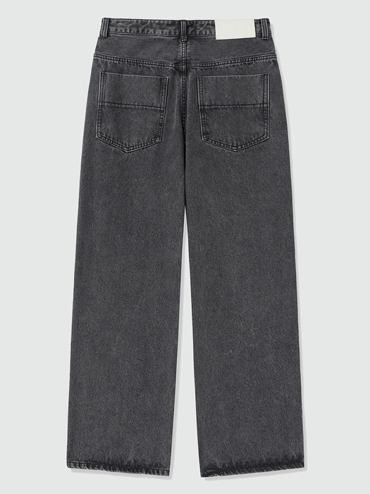 Mid Rise Wide Jeans DCPT027AshBlack