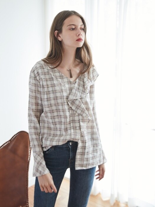 17 FALL_Vintage Check Blouse