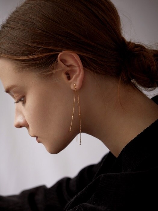 Two Chain Layered Earrings