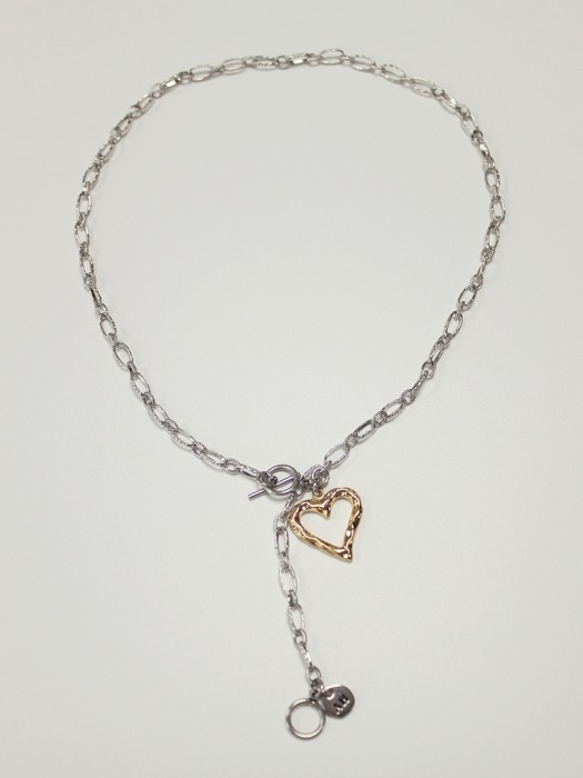 True love twoway necklace (Silver)