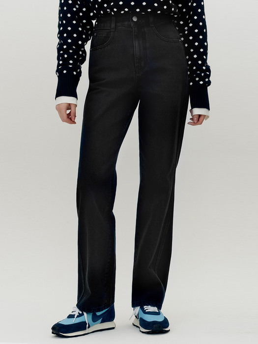 ANNAPURNA Relaxed fit denim pants (Black/Light blue/Ecru/Beige)