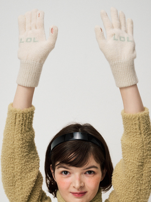 MESSAGE GLOVES, IVORY