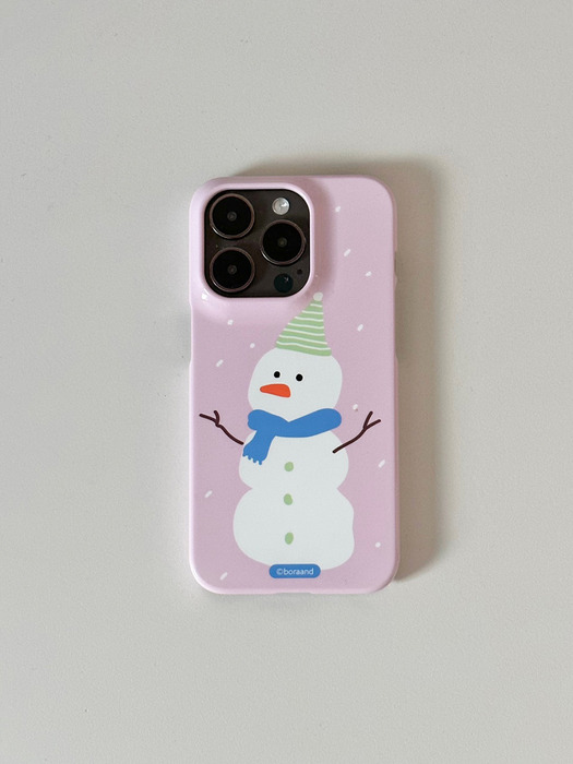 Winter snowman case  (Glossy hard)