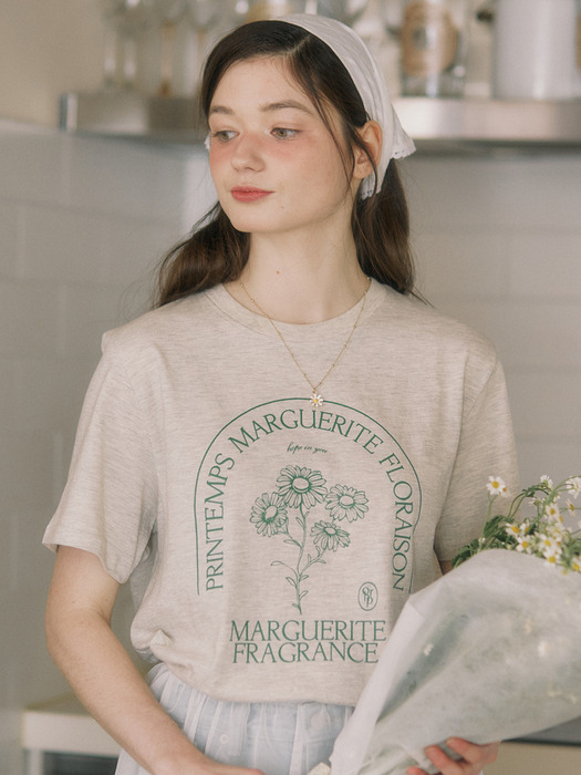 Marguerite T-shirt - Oatmeal