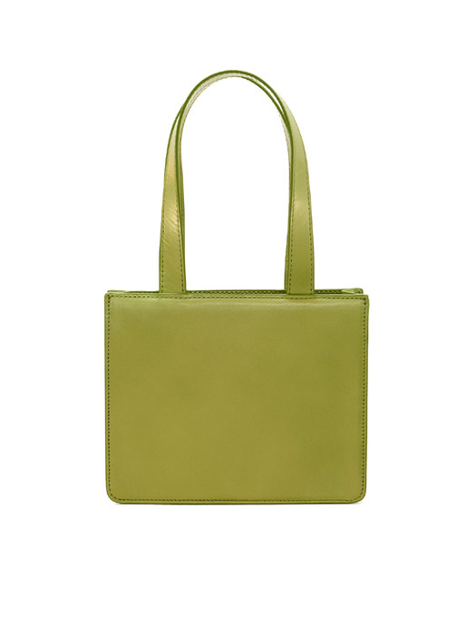 Jelly Bean Square Bag_Silver Green