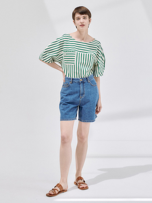 22N summer stripe t-shirts [GN]