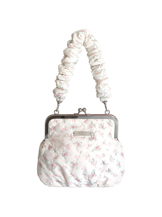 FLORAL QUILTED TOTE BAG (CREAM)