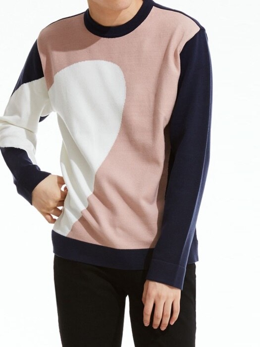 Mens Combination Blocked Sweater_RBL (PWOE4NTRF6M0B5)