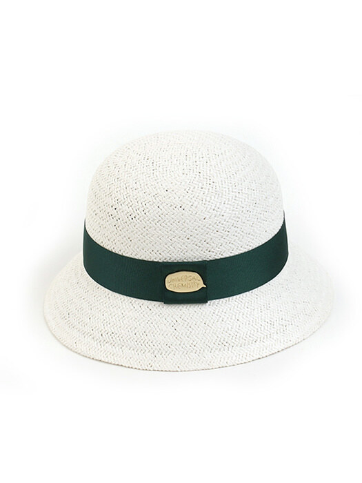 Green Line Summer White Cloche Hat 여름페도라