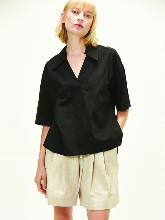 23 thin blouse(bk)