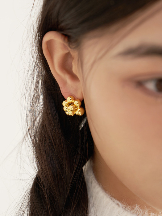 bubble form earrings (2colors)