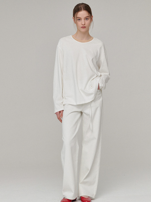 Back twist top - Off white