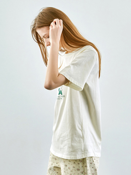 코즈넉 고트 버거 여성 반팔 티셔츠