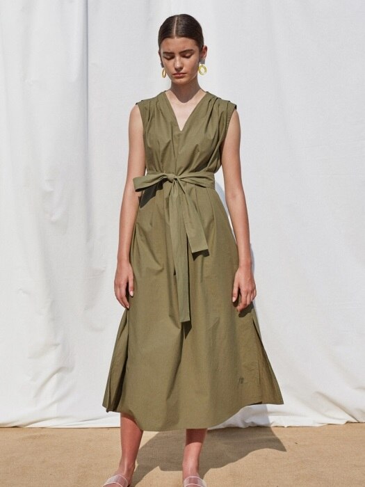 MELINA DRESS - KHAKI