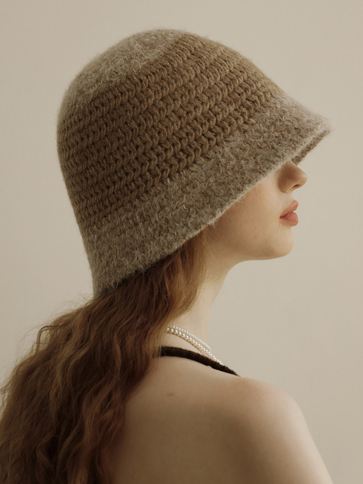 [단독]Clossy knit bucket hat_5color